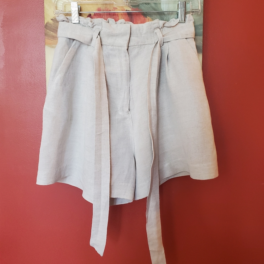 H&M Kahki Shorts with Removable Belt